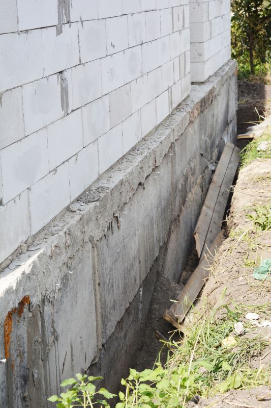 Repaired Foundation Wall